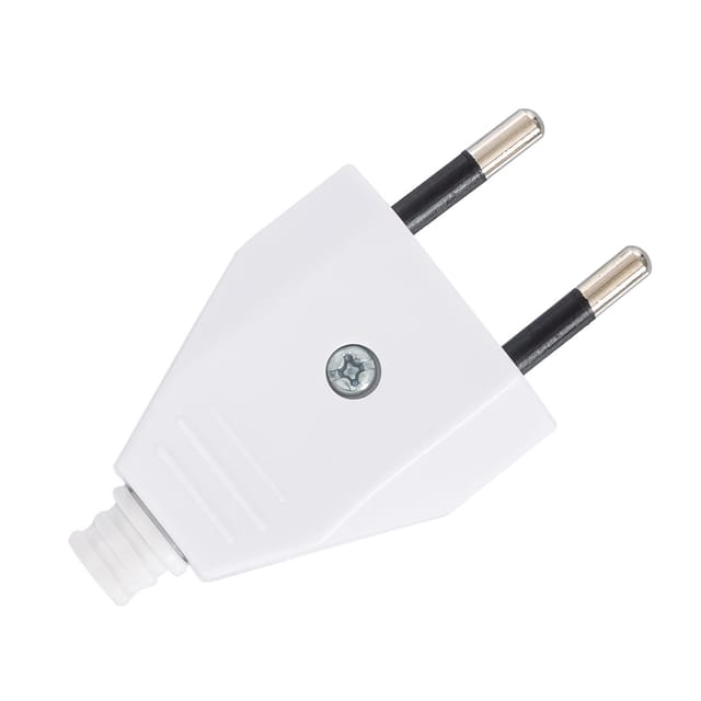 Schuko-Stecker Typ f Europäisch Weiß
