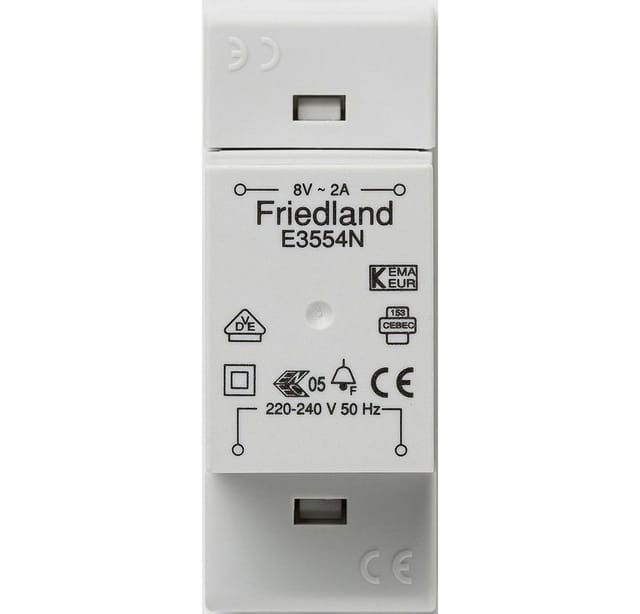 Honeywell E3554N Klingel-Transformator 8 v/ac 2 a