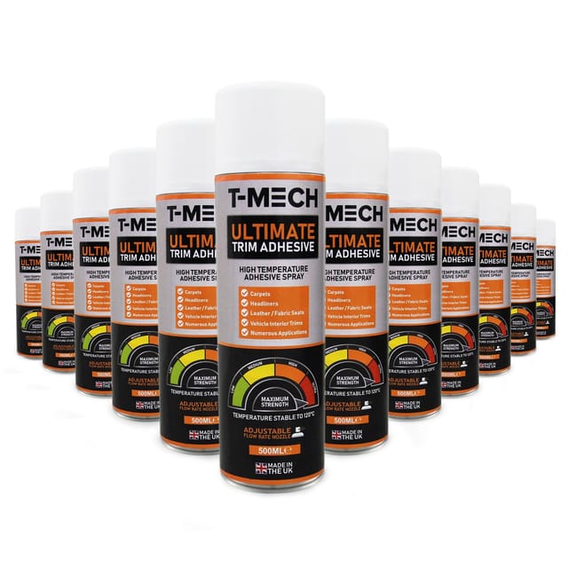 Monster Shop - 12 X 500ml Sprühkleber Klebstoff Kontaktkleber Industriekleber Hitzebeständig
