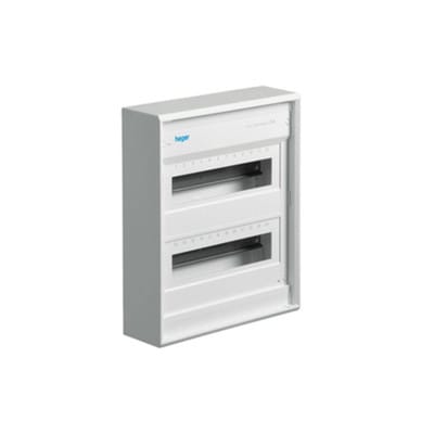 VA24CN Verteilerschrank Aufputz Anzahl Teilungen = 24 Anzahl Reihen = 2 Inhalt 1 St. - Hager