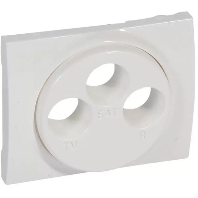 Legrand Antennenabdeckung 771073 Antennen-Steckdose 3-Loch ultrawe