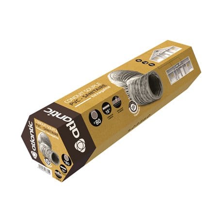 Atlantic - Flexibles sechseckiges PVC-Rohr Typ b Ø80 - 423360