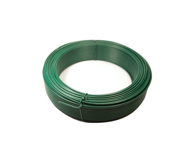 Grüner kunststoffummantelter Spanndraht, 2,75 mm x 50 m Sans marque