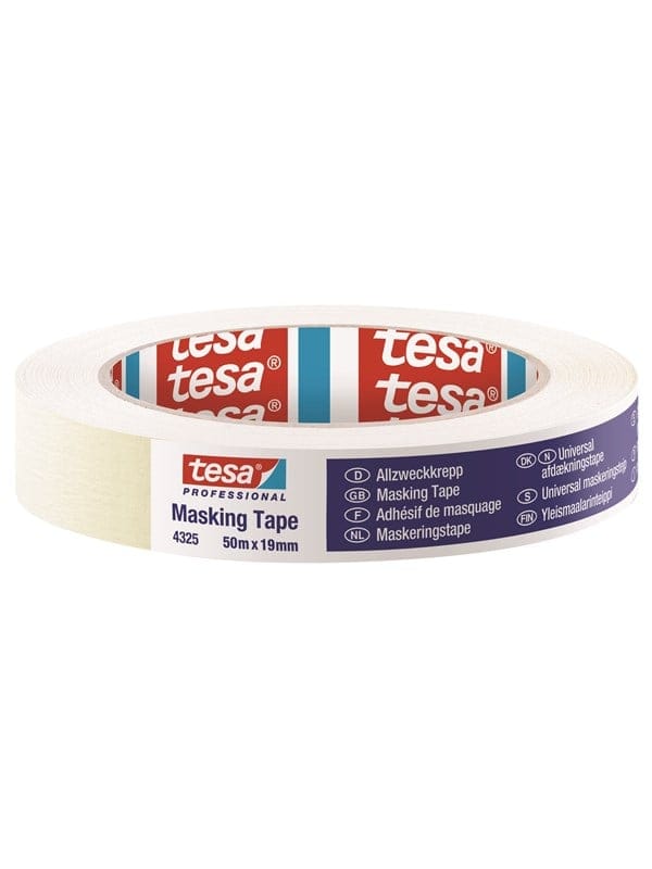 Tesa - standard 04325-00000-01 Kreppband ® Professional Beige (l x b) 50 m x 19 mm 1 St.