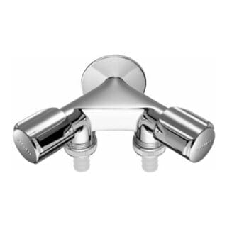 Schell - Comfort NA-Doppelventil rv, zwei Schlauchanschlüsse, dn 15 g 1/2' ag, Chrom