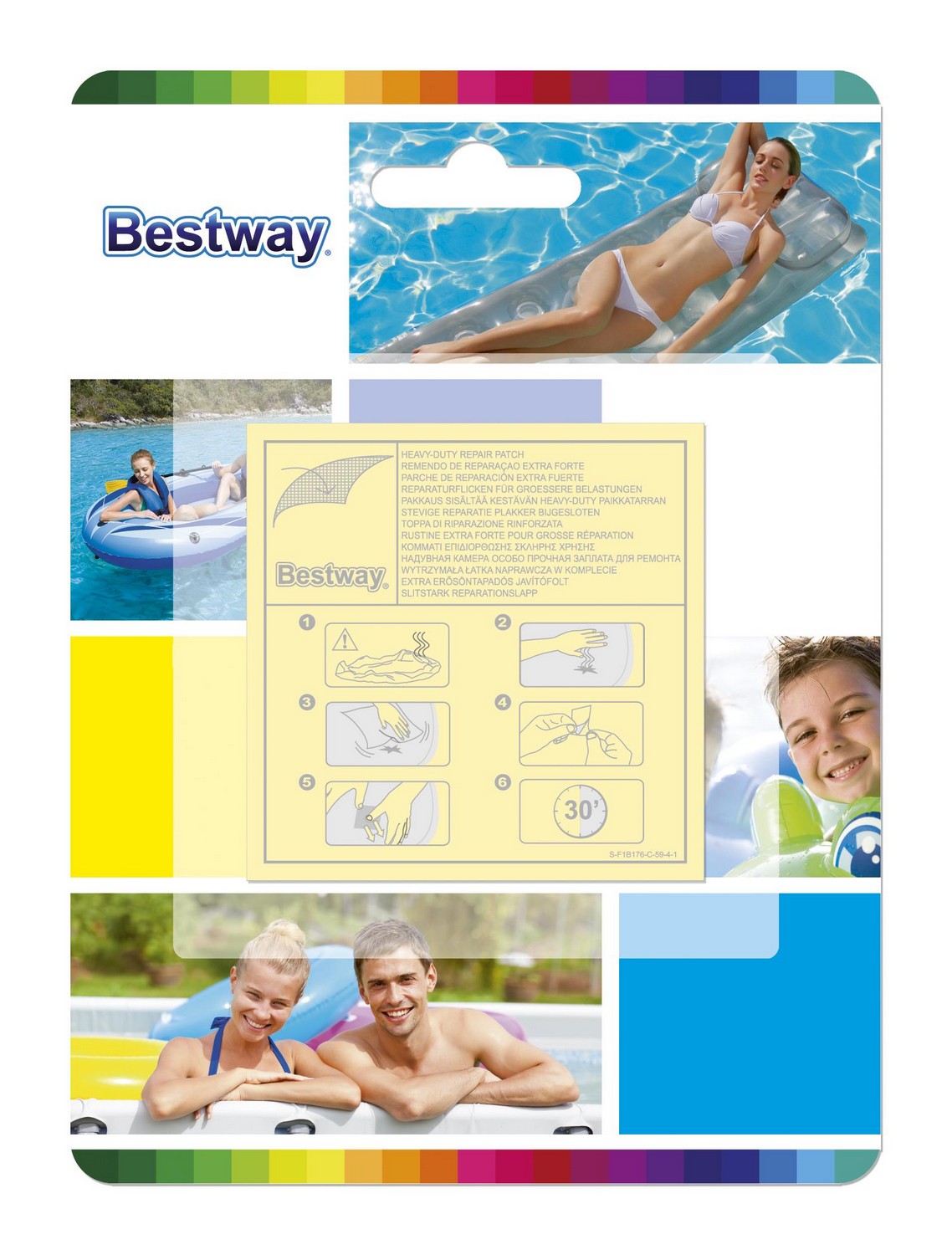 Bestway - Reparatur-Kit für Pool Schlauchboot Luftmatratze Swimmingpool Planschbecken