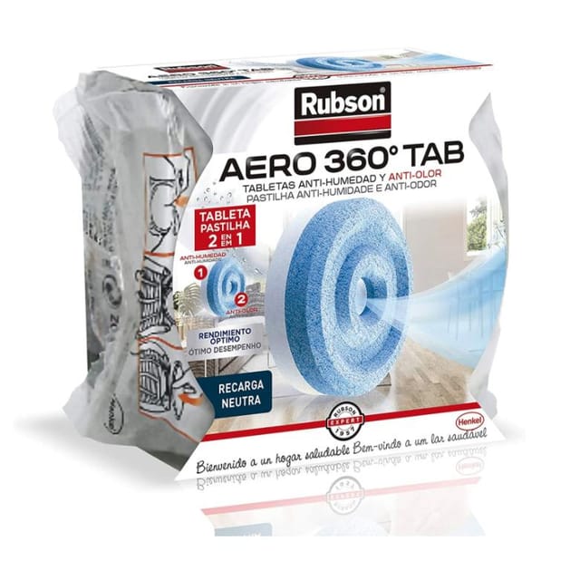 Rubson Aero 360 Luftentfeuchter blau, Kapazität 450 g