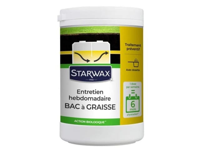 Wöchentliche Fettabscheiderwartung 6 Monate 750G Starwax
