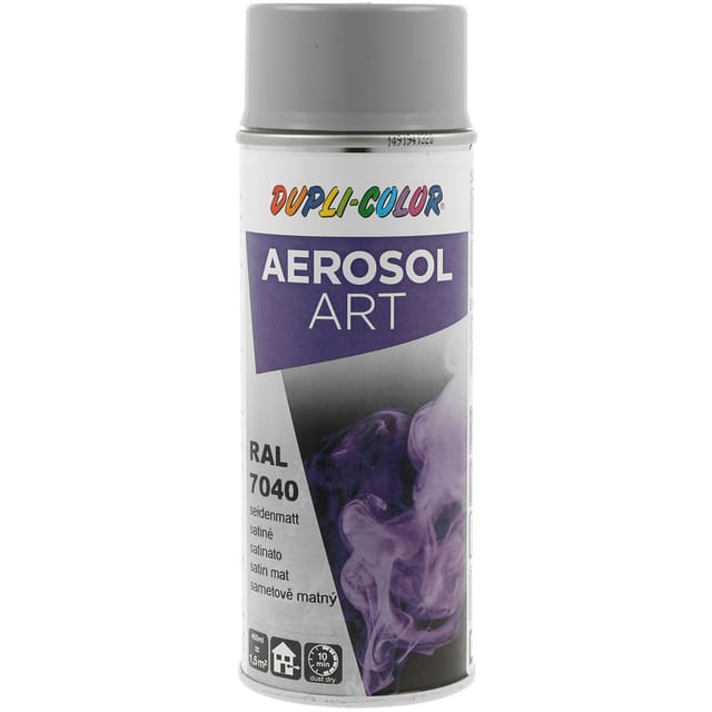 Dupli Color Aerosol Art Lackspray Graffiti Dose - wetterfest, lichtecht und UV-beständig - Graffiti-Spray 400ml, fenstergrau seidenmatt RAL 7040
