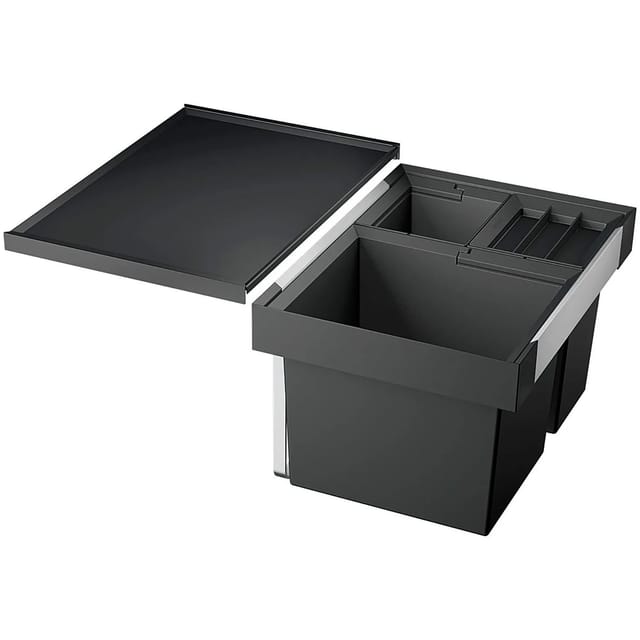 Flexon ii - Einbaumülleimer, geteilt, Volum 46 l 521473 - Blanco