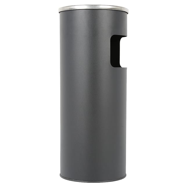 Mülleimer Standaschenbecher Ascher für draußen Mülleimer mit Aschenbecher Abfalleimer mit Inneneimer 25x60cm