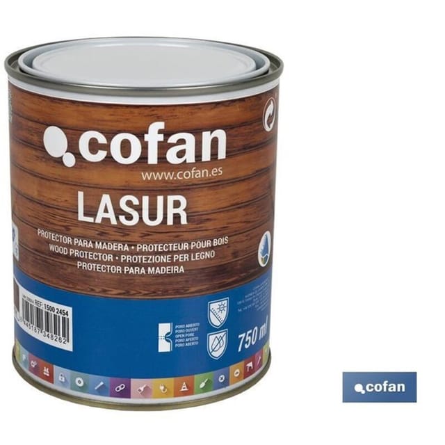 Lasur Wasserschutz für mattes Walnussholz 750 ml