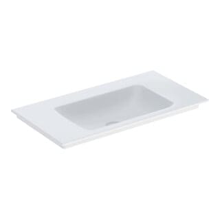 Keramag - Geberit one Möbelwaschtisch Abgang vertikal, 90x14x48cm,