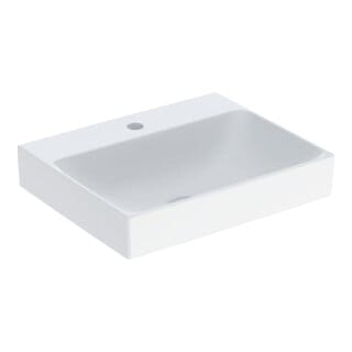 Keramag - Geberit one Aufsatzwaschtisch, Abgang vertikal, 50x14x40cm,
