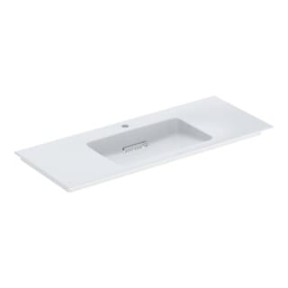 Keramag - Geberit one Möbelwaschtisch Abgang horizontal, 120x13x47,5cm,
