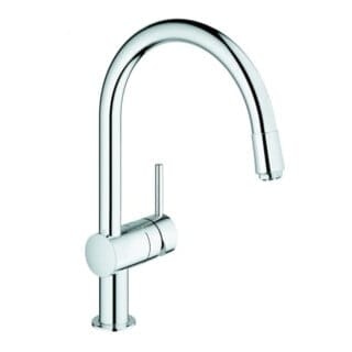 Minta 1-Loch-Einhand-Spültischbatterie, C-Auslauf, Chrom 5,0l/min, Niederdruck - Grohe