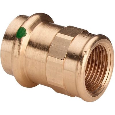 Viega - bergangsstück mit sc Sanpress 2212 in 15mm x Rp3/8 Rotguss, 298074