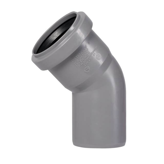 Ht Bogen mit Muffe und Gummidichtung HT-Rohrbogen DN50 45° htb