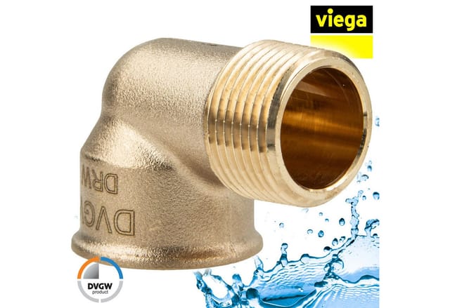 Viega Rotguss Bogen 90° ag/ig 3/4 Zoll - Typ 3092