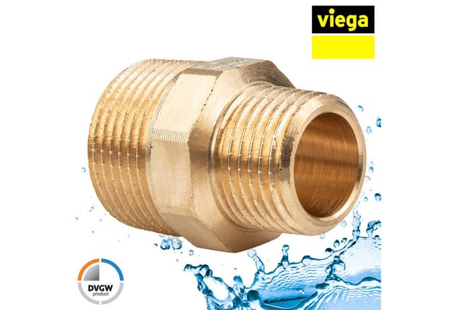 Banyo - Viega Rotguss Reduziernippel ag/ag - 3/4 x 1/2 Zoll - Typ 3245