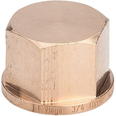Rotguss Kappe mit Sechskant ig - 1/2 Zoll - Typ 3301 - Viega