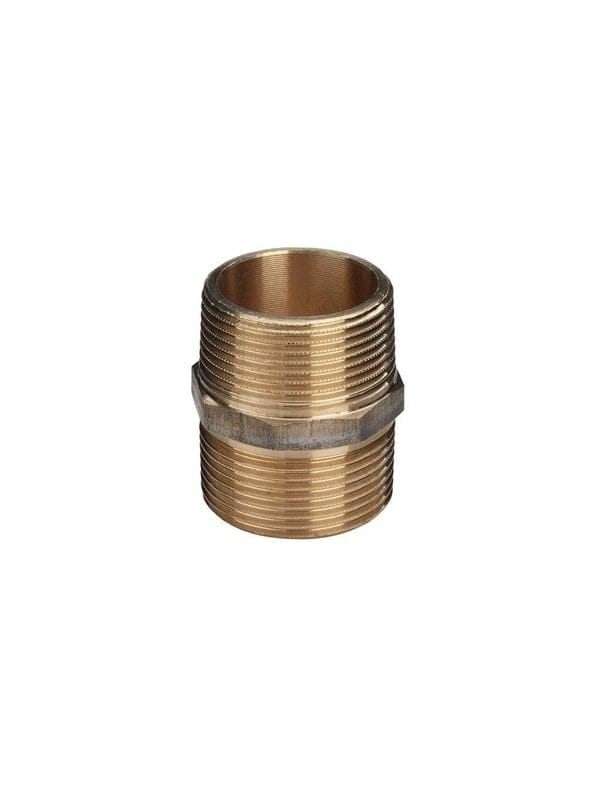 Viega Doppelnippel 3280 in R1 1/2 Rotguss