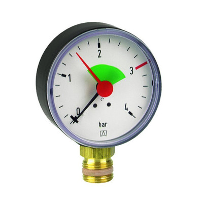 Manometer Anzeigebereich 0/4 bar hz 63, g 3/8Z b, radial
