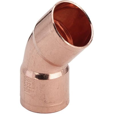 Bogen ii Lötbogen Löt 45 Grad 95041 in 18mm Kupfer 101077 - Viega