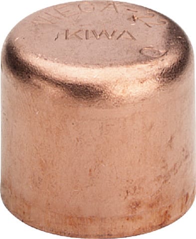 Viega - Kappe Lötkappe Endkappe 95301 mit Muffe in 35mm Kupfer 109134