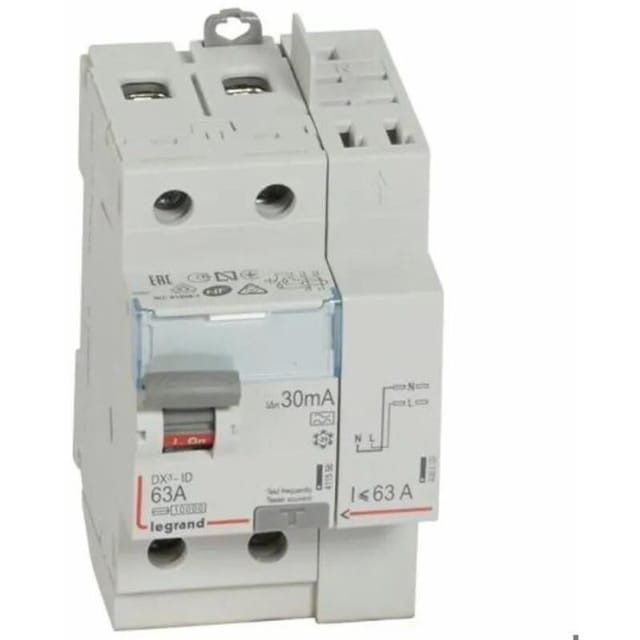Legrand DX³-ID Fehlerstromschalter grau 63A 30mA