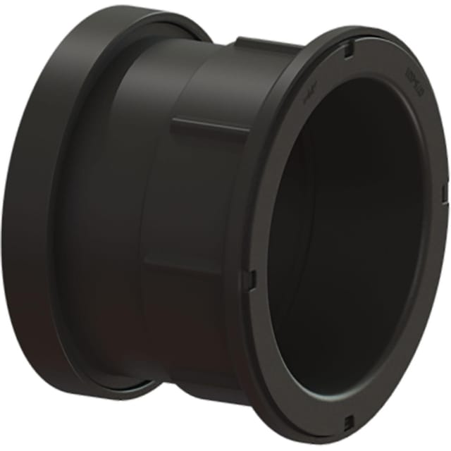 Kessel - Zulaufstutzen dn 100 39100 abs, mit Dichtung und Gewindering