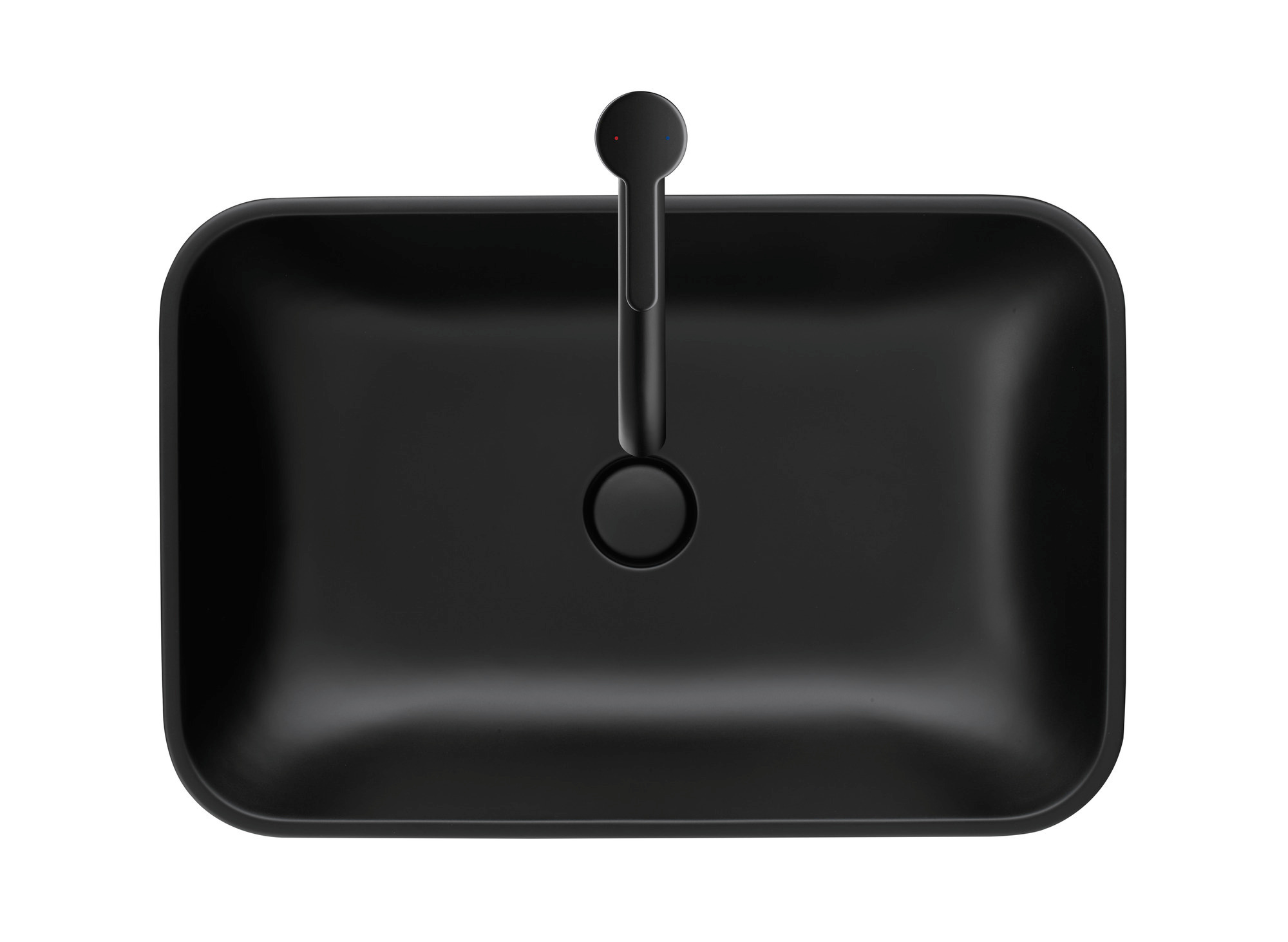 Duravit Happy D.2 Plus Aufsatzbecken 60 Cm Anthrazit Matt, Ohne Überlauf, Ohne Hahnlochbank