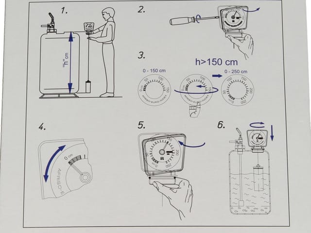 Afriso mechanische Tankinhaltsanzeige MT-Profil Tankhöhe bis 250cm 16500