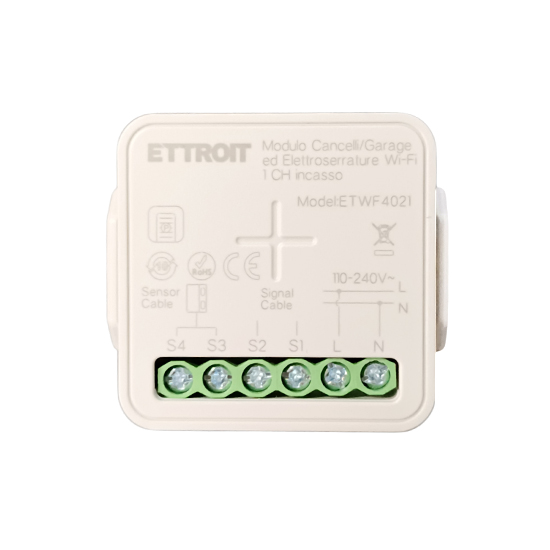 Ettroit 1-kanal Smart-wlan-mikromodul Für Garagentore Und Unterputzschlösser Tuya Etwf4021