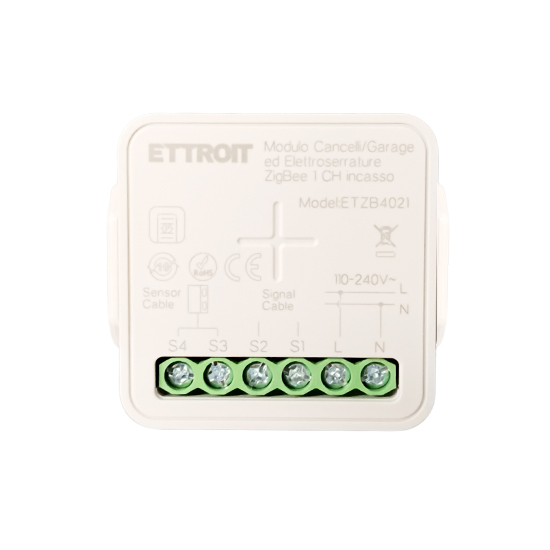 Ettroit 1-kanal Zigbee Smart-mikromodul Für Garagentore Und Unterputzschlösser Etzb4021