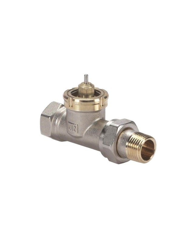 Danfoss Ventilgehäuse RAV 15/8 R 1/2", Durchgangsausführung, matt vernickelt