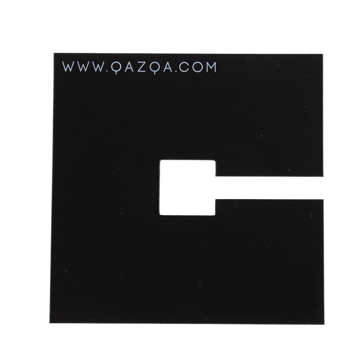 Qazqa Abdeckplatte Schwarz 10x10cm Quadratisch Für Montageplatte