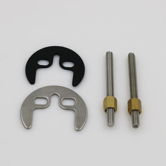 Armaturensystem Für Waschbecken Und Spüle, Zum Anschrauben, 1 Set, Mit M6 80 Mm Schrauben, Zweiloch-montagesatz Zur Armaturenbefestigung, Inklusive Hufeisen-befestigungsplatte, Muttern, Unterlegscheib