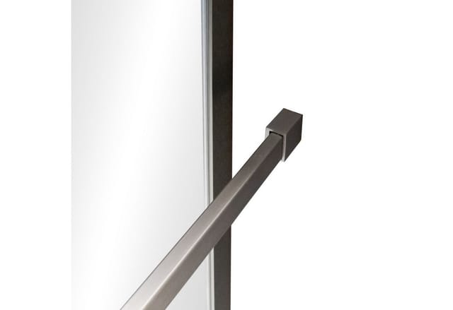 SCHÖNER WOHNEN-Kollektion Walk In Duschabtrennung YUNA 90x200 cm - Sicherheitsglas, Profil Industrial, Klarglas