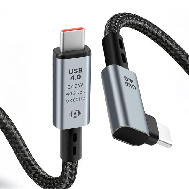 [neue Generation] Usb-c Thunderbolt 4-kabel, Premium-nylon-usb4-kabel, Datenübertragung Mit 40 Gbit/s, 240 W Pd3.1-schnellladung, 8k-videoübertragung Mit 60 Hz Für Macbook, Ipad Und Iphone