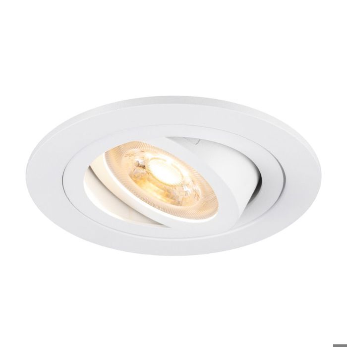 Slv New Tria 75 Spot Aluminium Weiß Rund Durchmesser 75mm - Geeignet Für 1x Gu10