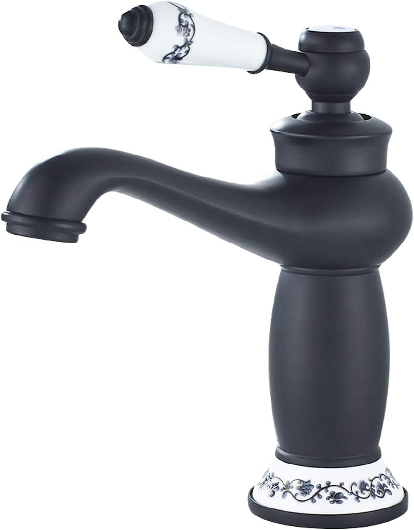 Robinet De Salle De Bain, Mitigeur De Lavabo, Robinet De Salle De Bain En Laiton Chromé, Robinet De Lavabo Noir