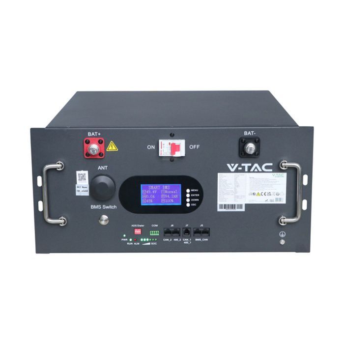 V-tac Vt-91600 Lifepo4-speicherbatterie 9,6 Kwh 48 V 200 Ah Cei 0-21 - Artikelnummer 12684