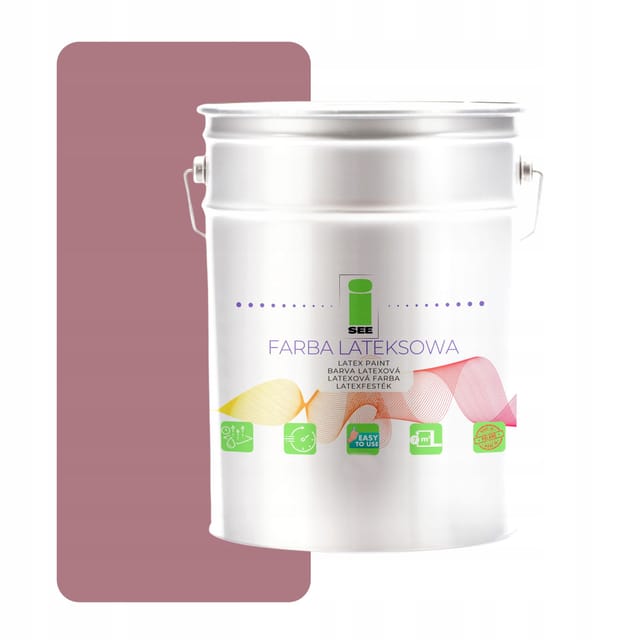 Latex-Wandfarbe für Innenräume, Türkische Rose, 10 l, Hersteller
