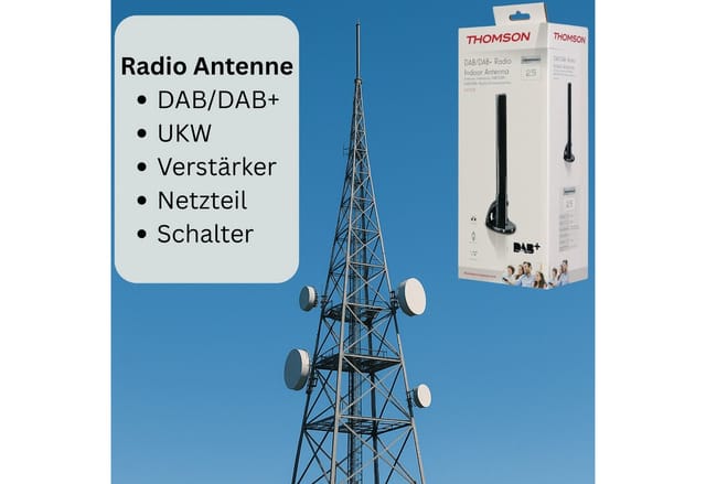ANT1438 dab/dab+ Radio Zimmerantenne Aktiv Performance 25