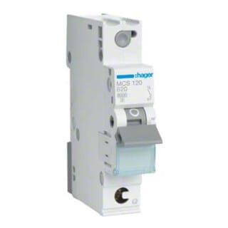 Leitungsschutzschalter Hager 1p,C20A,6kA,MCS120,QuickConnect