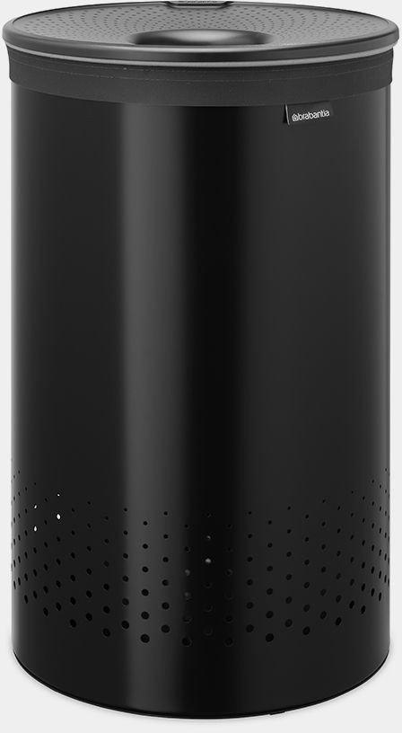 Brabantia Wäschekorb Schwarz Matt 60 Liter