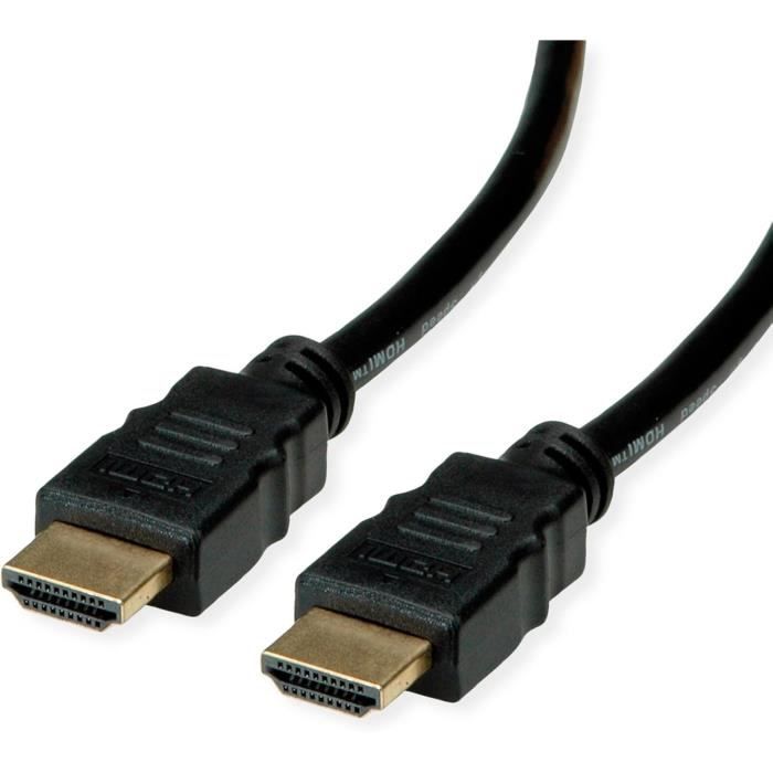 Hdmi-kabel - Roline - Recyclingmaterial - Ultra Hd 8k - 5m - Schwarz