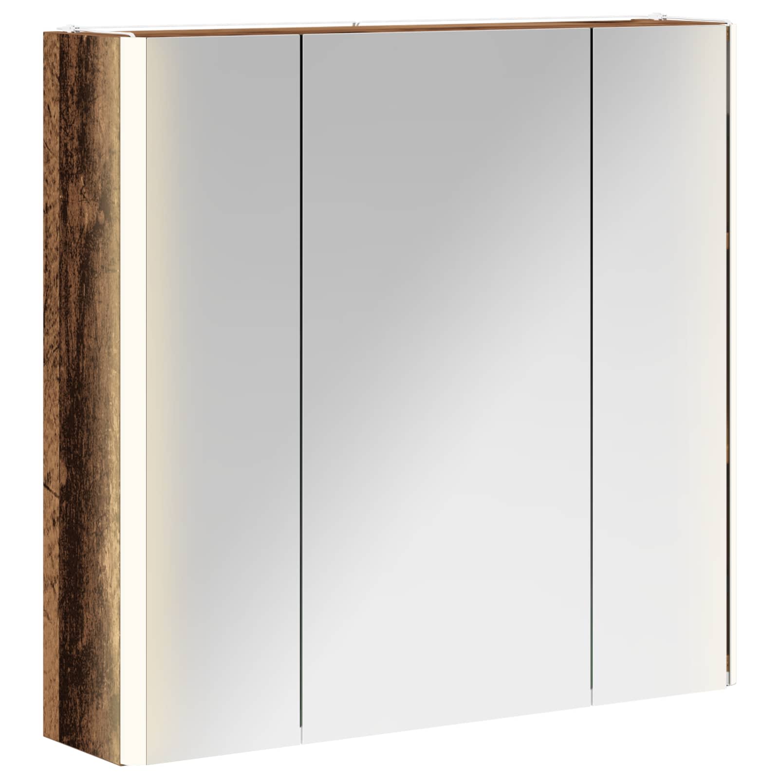 Badezimmerspiegelschrank Altholz 63,5 X 15,5 X 60,5 Cm Vidaxl