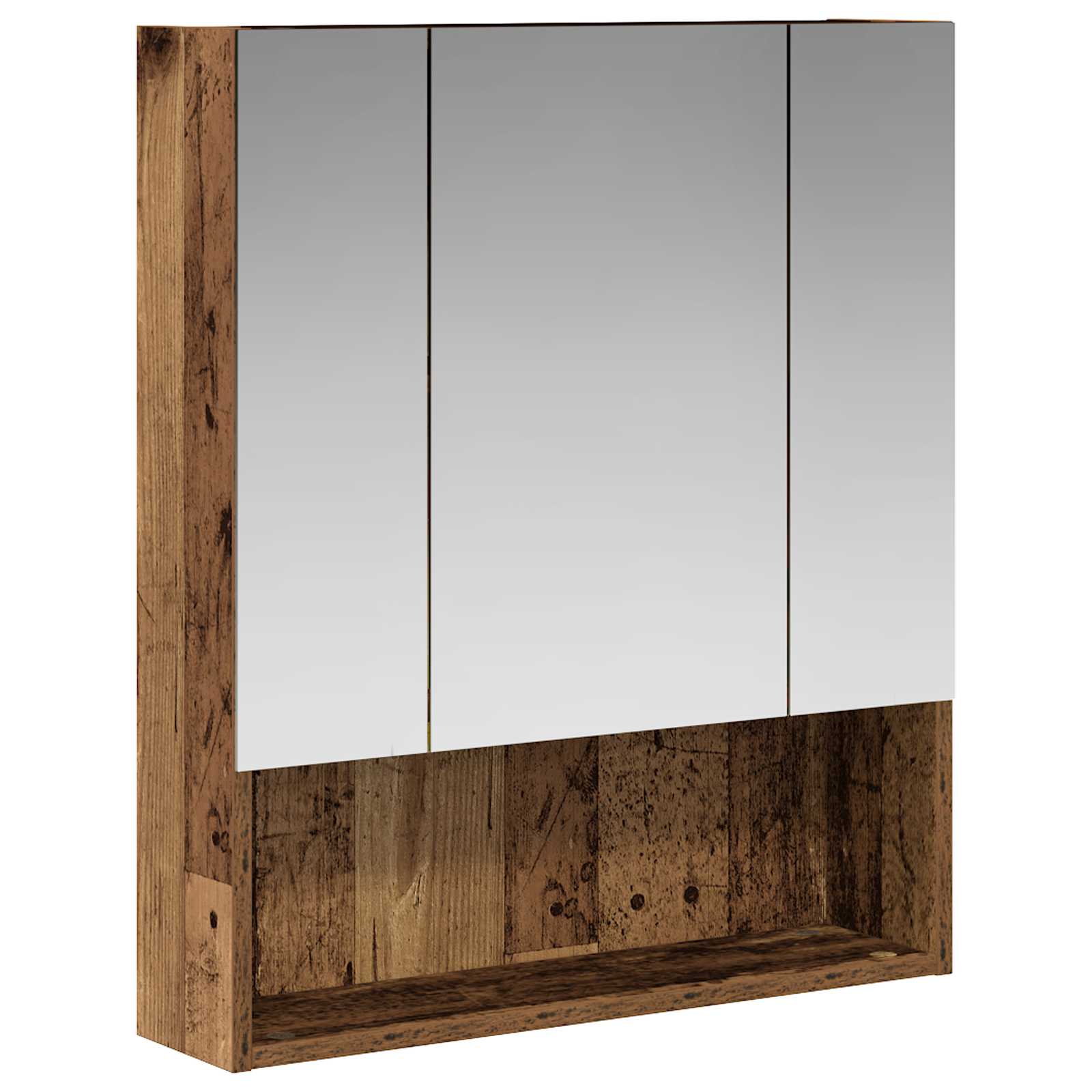 Badezimmerspiegelschrank Altholz 60 X 14,5 X 70 Cm Vidaxl
